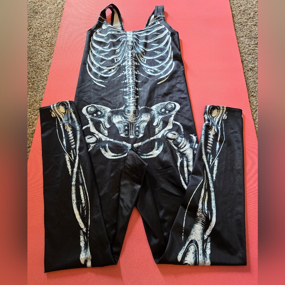 Blackmilk Mechanical Bones Catsuit XL